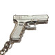 Glock® Συλλεκτικό Μεταλλικό Μπρελόκ G17 Gen4 - Νίκελ