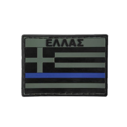Ελληνική Σημαία (Μπλε Γραμμή - 2) - Σήμα PVC