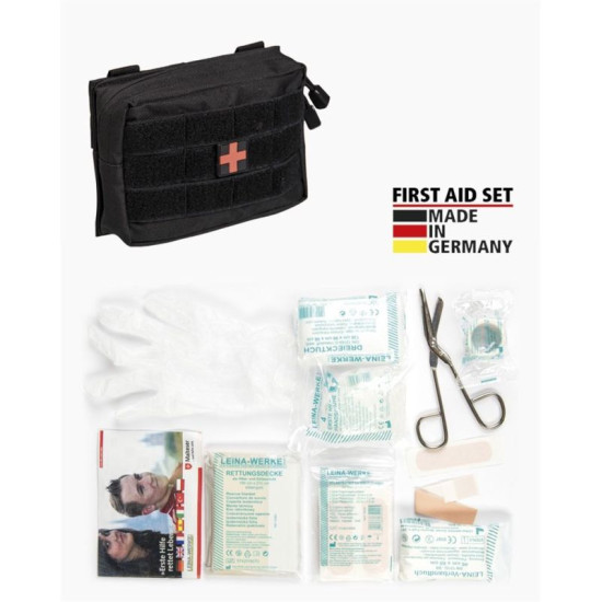 Mil-Tec®  Molle Τσαντάκι Πρώτων Βοηθειών - 25τμχ (Μικρό) - Μαύρο