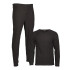 Mil-Tec Fleece Underwear Set Round Neck - Σετ Ισοθερμικών Εσωρούχων Φλις - Μαύρο