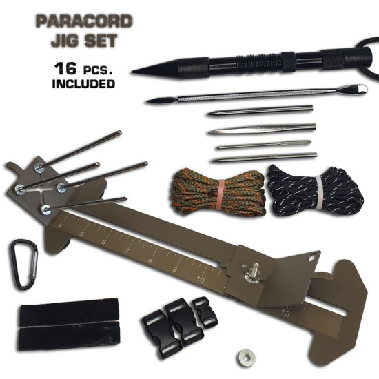 Paracord Jig - Εργαλείο Πλεξίματος Paracord (Σετ)