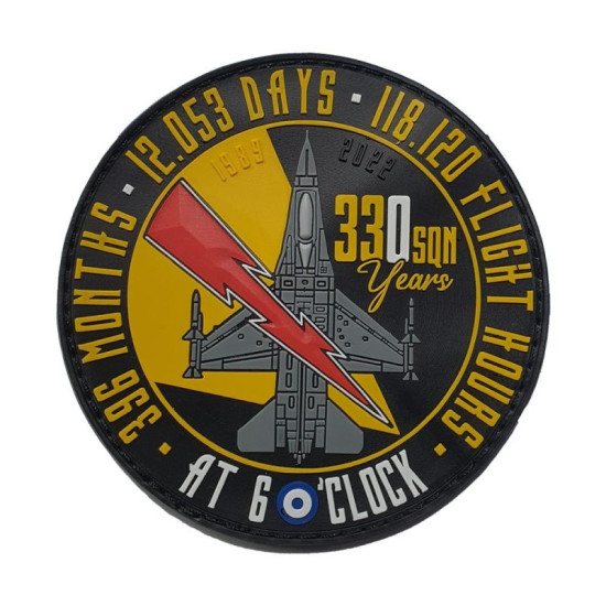 330 SQN F-16 Thunder - 33 Years Anniversary - Σήμα PVC