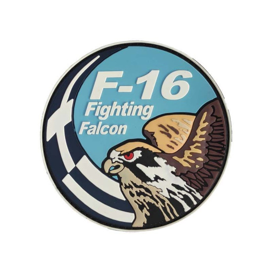 F-16 Fighting Falcon Ελληνική Σημαία - Σήμα PVC 3D