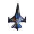 F-16 Silhouette ZEUS Greek Flag - Υφασμάτινο Σήμα (Νέας Γενιάς)