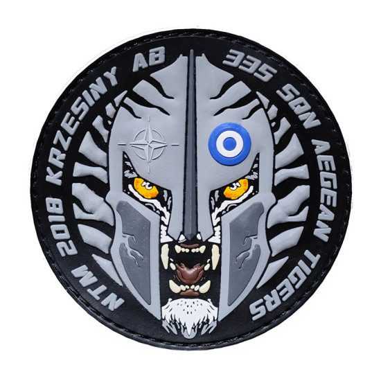 NATO Tiger Meeting 2018 Krzesiny - 335 SQN Aegean Tiger - Σήμα PVC 3D
