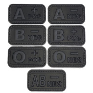 Ομάδα Αίματος Small (Μαύρο-Γκρι) - Σήμα PVC 3D