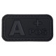 Ομάδα Αίματος Small (Μαύρο-Γκρι) - Σήμα PVC 3D