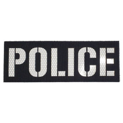 POLICE  - Σήμα Πλάτης Ανακλαστικό (21 x 7.5εκ.)