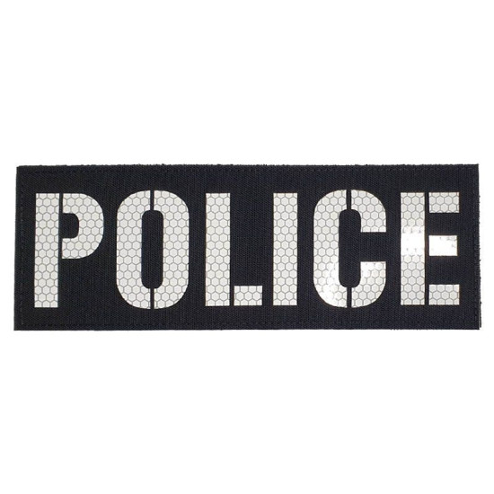 POLICE  - Σήμα Πλάτης Ανακλαστικό (21 x 7.5εκ.)