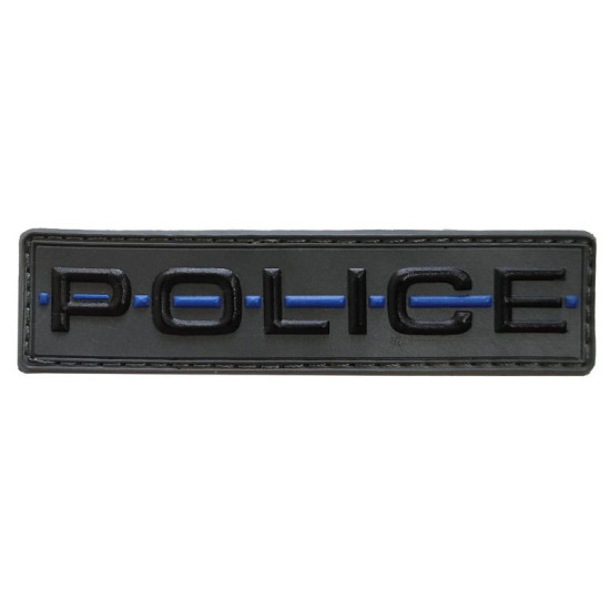 Police Μπλε Γραμμή - Σήμα PVC (11 x 2.8 εκ)