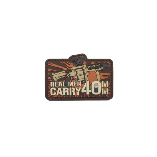 Real Men Carry 40mm - Σήμα PVC