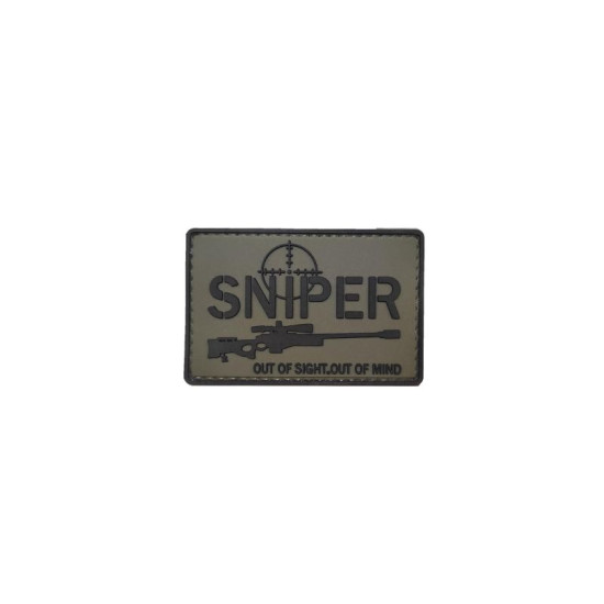 Sniper Out Of Sight Out Of Mind - Σήμα PVC