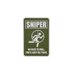 Sniper - No Need To Run.. You'll Only Die Tired - Σήμα PVC