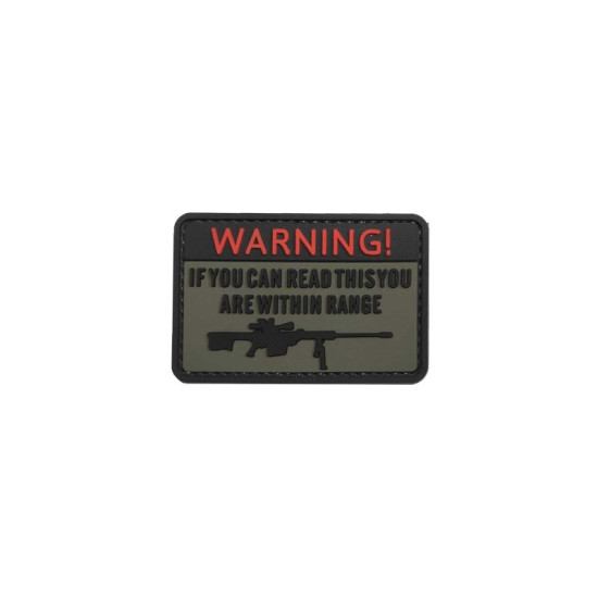 Sniper - WARNING! - Σήμα PVC